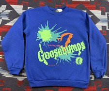 VTG 90 s Goosebumps Movie Show Sweatshirt Crewneck Youth Kids Child Size 10/12