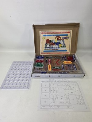 Elenco Snap Circuits Jr. SC-100 w 100 Exciting Electronics Projects, Complete