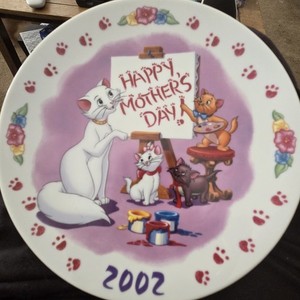 Disney Grolier Happy Mothers Day 2002 Aristocats Plate