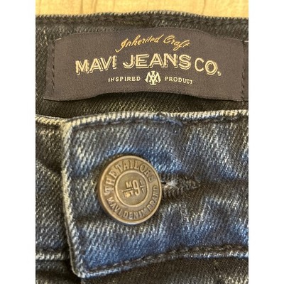 Mavi Jeans Co Jake Slim Skinny Leg Midnight Italy Denim Mens Size 40X30 Hemmed