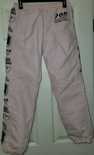 Broken Promises Fake Fairytale Crinkle Track Pants Windbreaker Pink Sz Small EUC