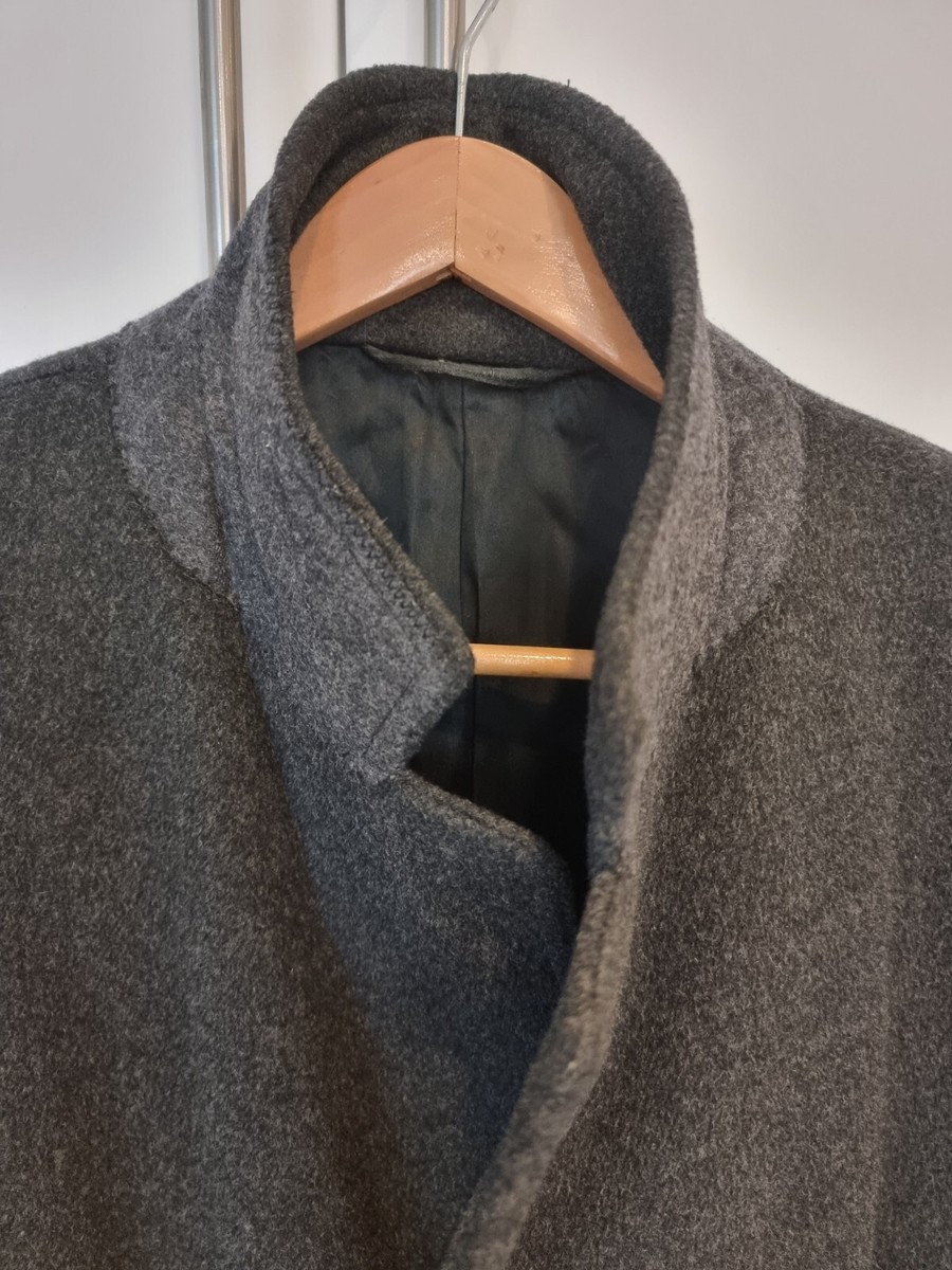 Men's Crombie Coat. Grey. Burton Tailored. Cloth from Aberdeen