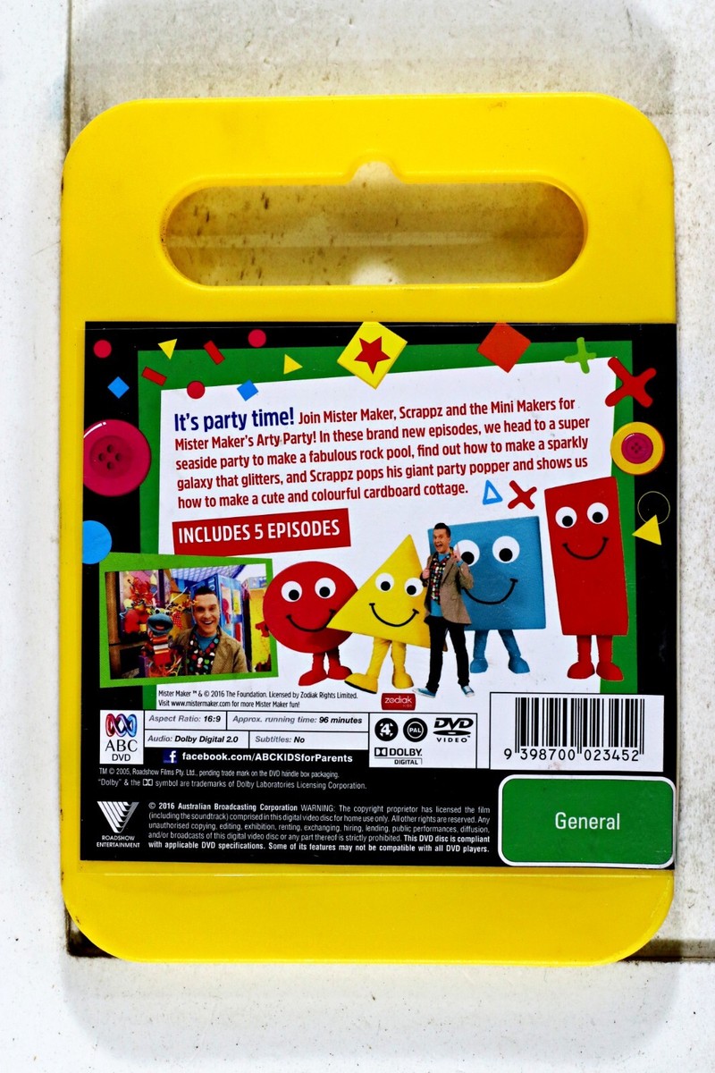 Mister Maker-Let's Get Arty! (DVD 2016) 9398700023452 Australia