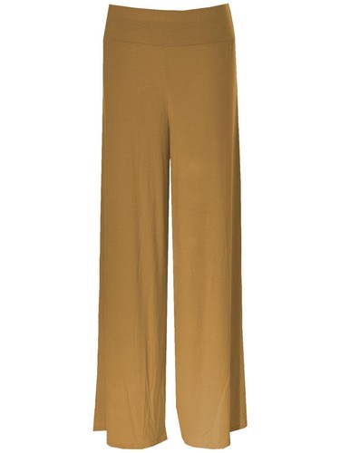 Women Palazzo Ladies Plain Leggings Flared Wide Leg Pants Baggy Trousers 8-22 - Picture 67 of 99
