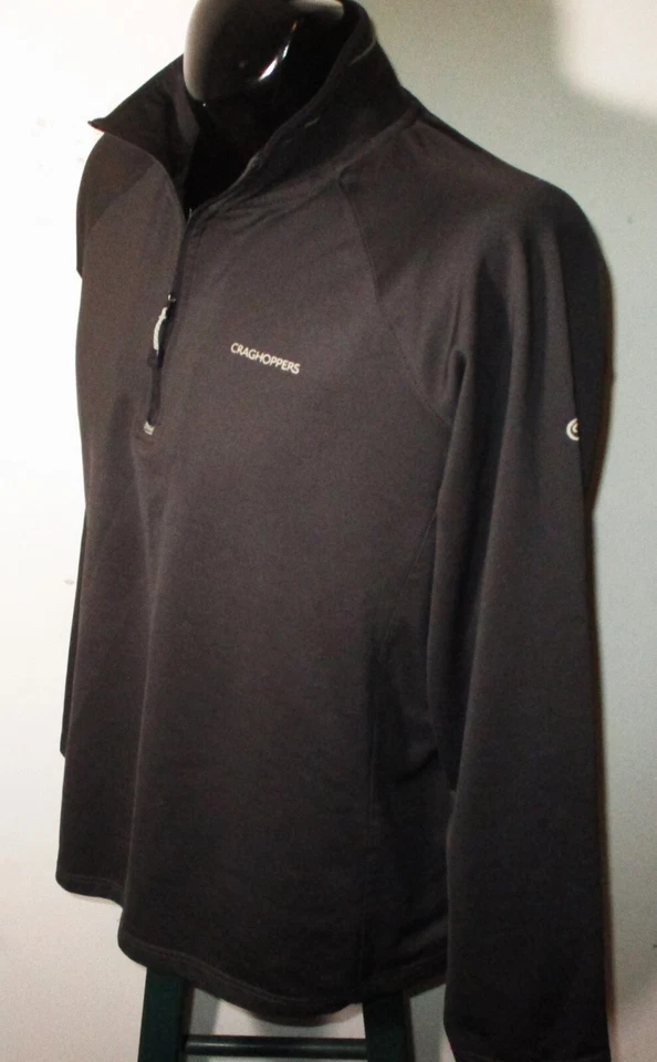 Jersey CRAGHOPPES Taupe Manga Larga 1/2 Cremallera Talla XL Foto 4 de 4