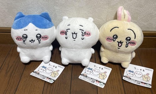 Chiikawa Cried Cry Plush Doll toy Chiikawa Usagi Hachiware 3 Types set 15cm - 第 1/2 張圖片