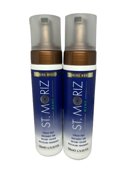 St. Moriz Tanning Mousse Mens, 200 ml x 2