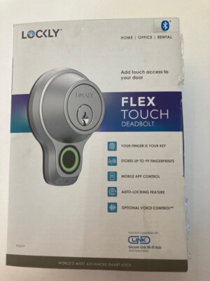 LOCKLY- FLEX TOUCH DEADBOLT-finger print deadbolt lock (HA2034254)