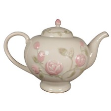 Lenox Hand-Painted Floral Ceramic Teapot With...