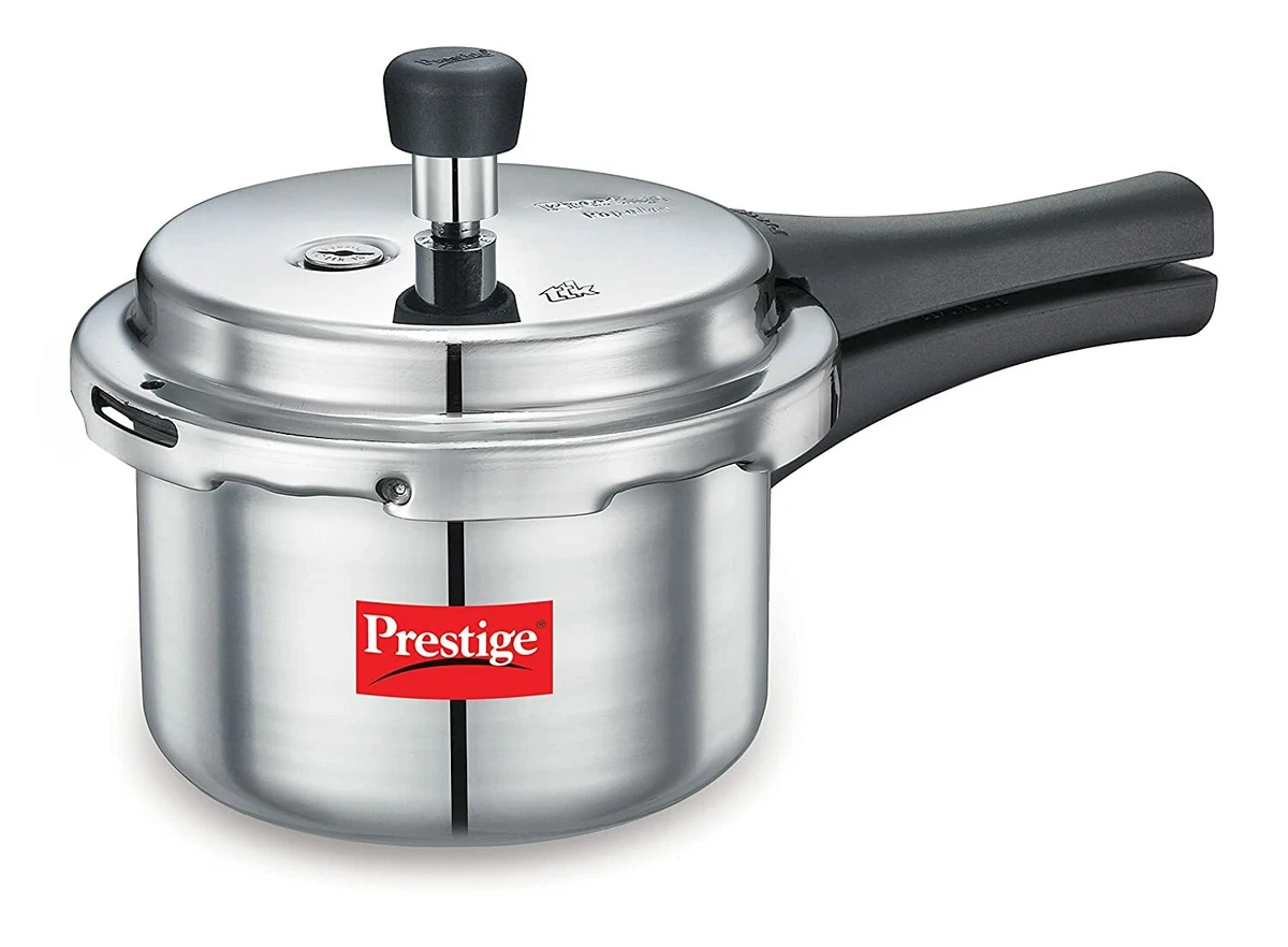 Prestige Popular Aluminium Pressure Cooker, 3 Liters