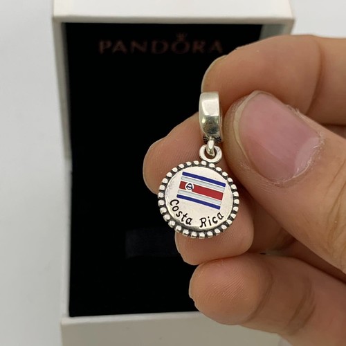 Pandora Costa Rica Flag Exclusive Dangle Charm Pendant eBay
