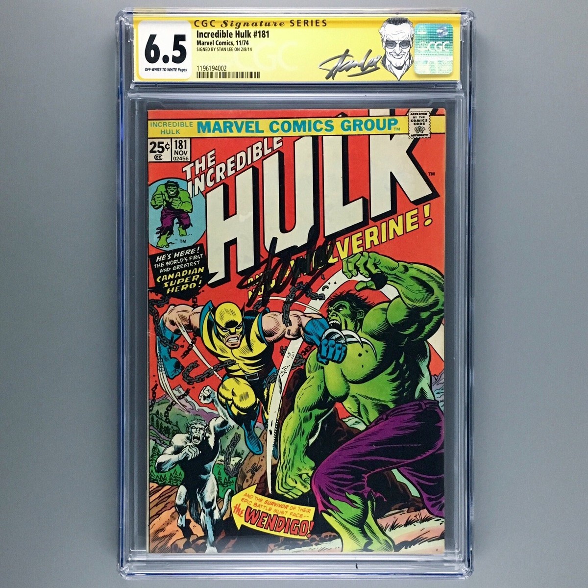 アメコミリーフ The Incredible Hulk #181 CGC 9.8 CGC-certified Hulk #181 Takes the Top Spot in ComicLink's