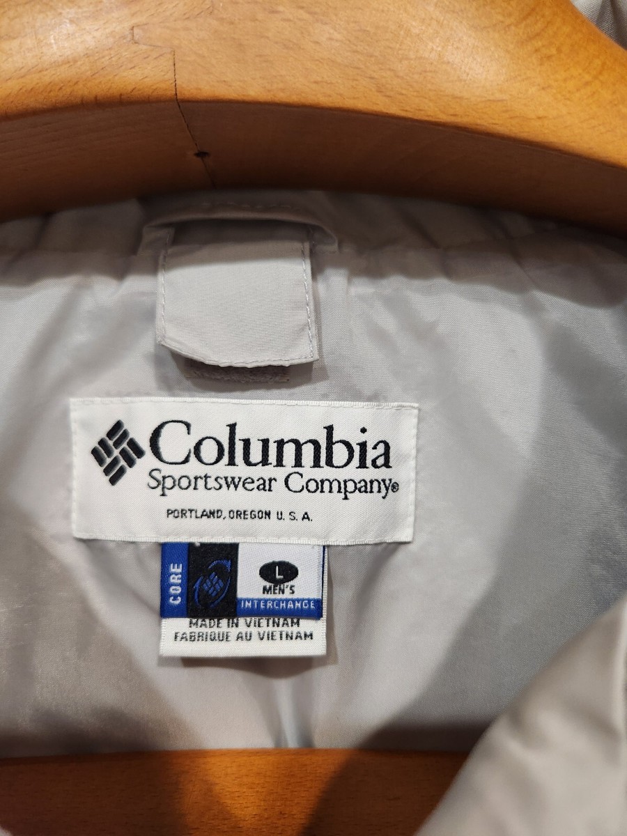 Columbia Sportswear Core Interchange Jacket Mens Lg Blue