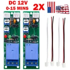 2x 12V Infinite Cycle Delay Time Timer Relay Turn ON OFF Switch Loop Modules HOT