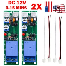 2x 12V Infinite Cycle Delay Time Timer Relay Turn ON OFF Switch Loop Modules HOT