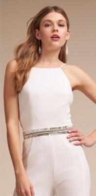 Elizabeth Bower Glistening Leaves Sash BHLDN | eBay display picture 3