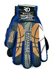 Royal Deluxe Kids Boys 2 pr Winter Knit Magic Gloves MVP All Sports Black/Blue