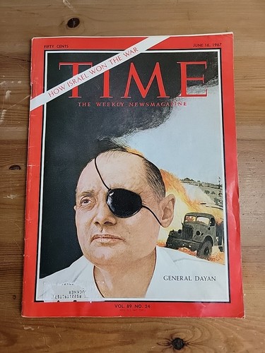 Time Magazine June 16, 1967, How Israel Won the War, General Dayan GC