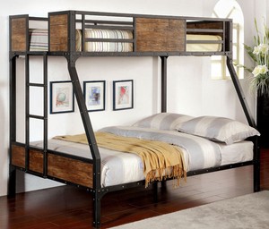 black wood bunk beds