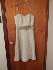 David's Bridal Dress Prom Bridesmaid Bow Size 6 