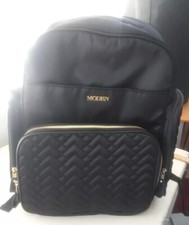 MoDRN Jamie Black Quilted Diaper Bag Backpack