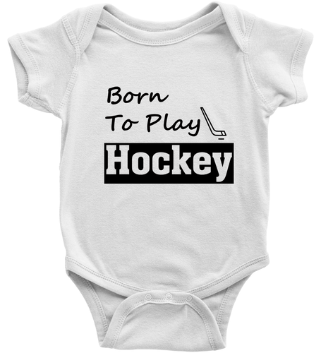 Infant Baby Bodysuit One-Piece Born To Play Hockey Toddler Kid Youth Tee T-Shirt - Picture 14 of 36