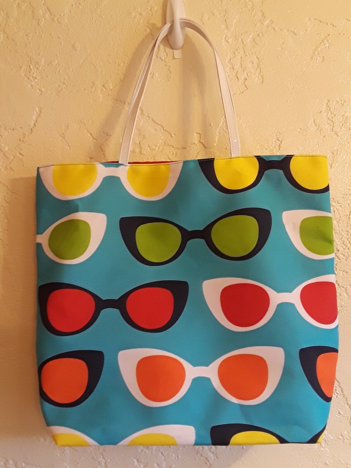 Lisa Perry For Estee Lauder Large Tote Bag Purse Sunglasses Graphic