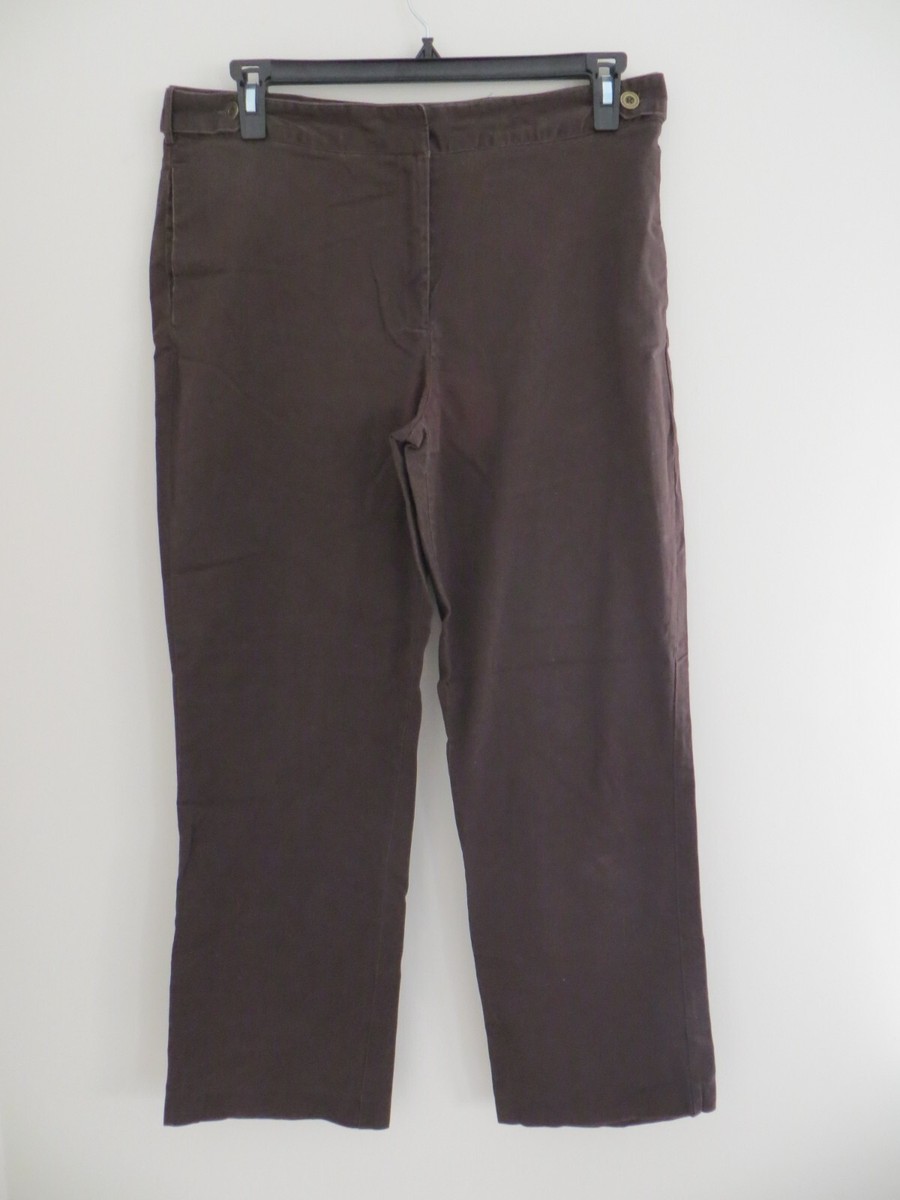 Dressbarn Women's Plus Size Casual Pants Brown Size 14
