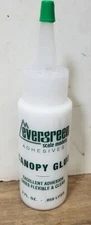 Evergreen Scale Models 269-85 Canopy Clear Glue 2oz Model RR Cars Tanks Planes