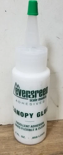 Evergreen Scale Models 269-85 Canopy Clear Glue 2oz Model RR Cars Tanks Planes - Picture 1 of 1