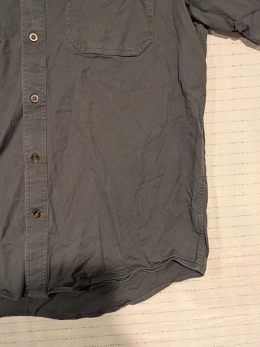Carhartt Short Sleeve Button-Up Work Shirt - Gray Relaxed Fit Mens Large - Bild 5 von 11