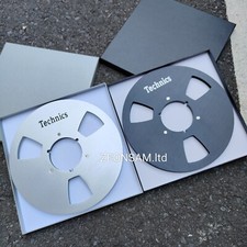 One Pair Technics 1/4" 10.5" Empty Tape Reels For Reel To Reel Tape Recorders