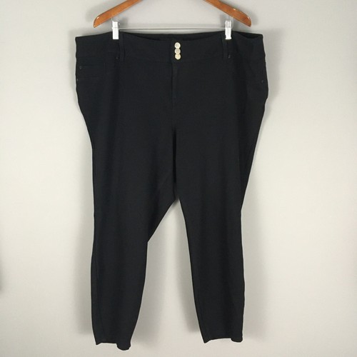 TORRID Black Ponte Knit Pants Sz 26R 