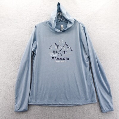 California Hoodie Shirt Womens Medium Blue Mammoth Nature Sport Quick Dry Run