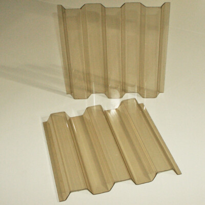 PVC Wellplatten 3x2 m, Lichtplatten Set hagelfest Trapezprofil, klar oder bronze