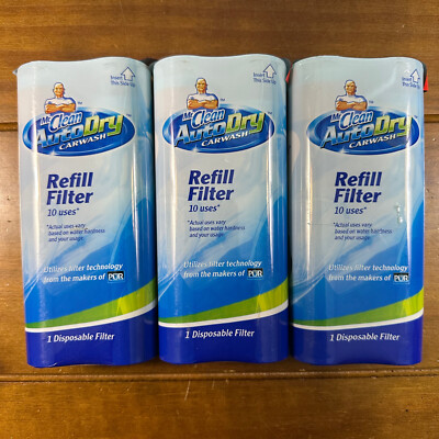 3 New Sealed Mr Clean Auto Dry Car Wash Refill Filters | eBay