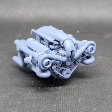 Twin Turbo 572 BBC model engine resin 3D printed 1:24-1:8 scale