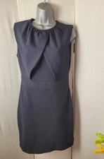 Mango Basics Navy Blue Pencil Dress, Ladies Size M/about 12, Stretch, Lined, Vgc