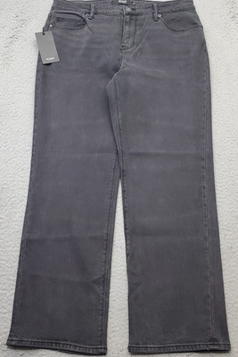 Hudson Jeans Womens 12 Black Denim Dark Wash Stretch Straight Leg Streetwear