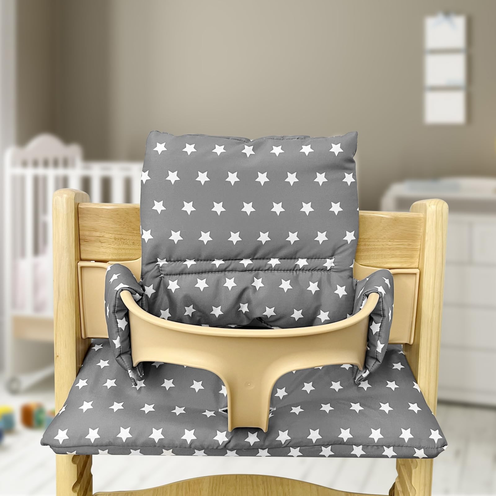 Coussin d'assise pour chaise haute Meyagot en tissu premium hypoallergénique