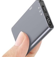 Tiny 128GB Magnetic Digital Voice Recorder - 1520Hrs Recording Voice Activated