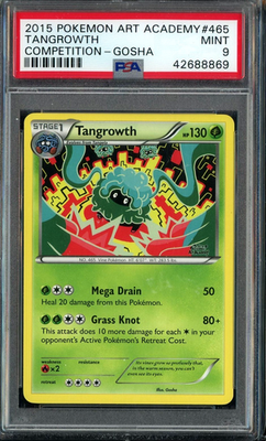 ポケモンカード　Tangrowth Art Academy Promo. Pokemon Art Academy Promo Tangrowth PSA 9 Gosha 1 of 100 2015