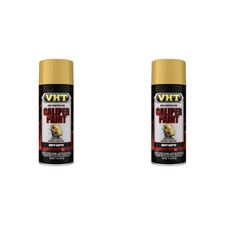 Vht Sp736-2 Pack Gold Brake Caliper Paint Drums Rotors Paint - High Heat -11oz