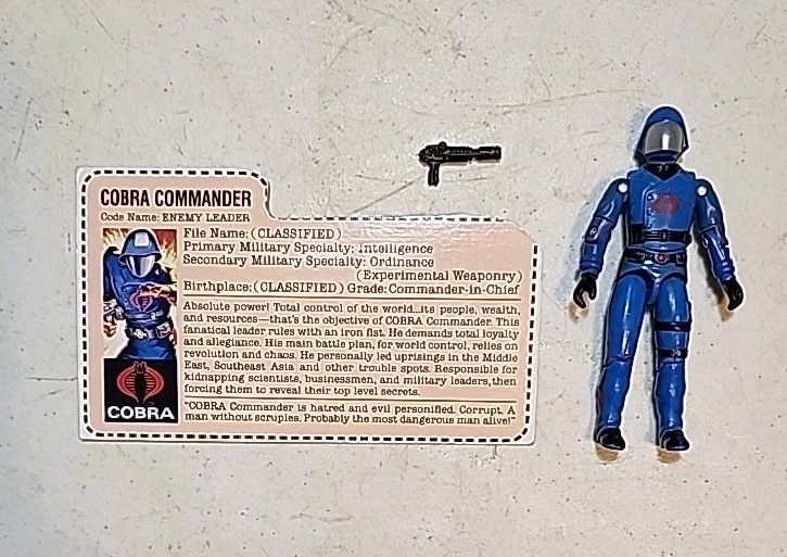 Vintage GI Joe 1982 83 COBRA COMMANDER Figure Complete