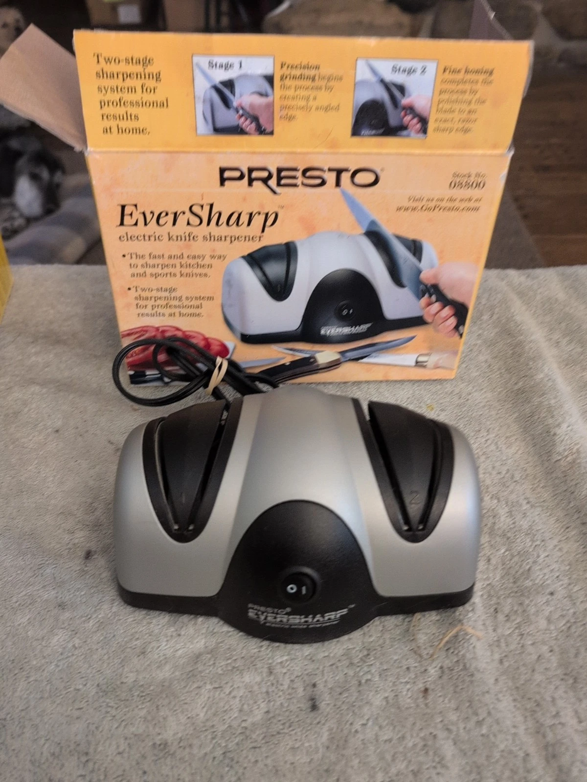 Presto 08800 Electronic Knife Sharpener Open Box Never Used