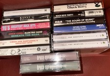 Lot Of Music Cassettes Tapes 2 Sealed And Double The Beatles Cassettes Plus Case