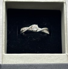 Forever Diamond 18ct White Gold Twist Diamond Ring