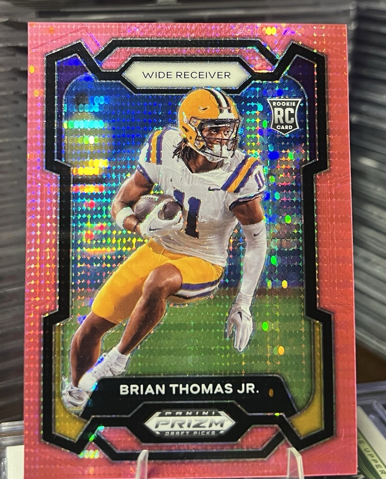 2024 Panini Prizm Draft Picks - Brian Thomas Jr. #118 Pink Pulsar #/15 (RC)