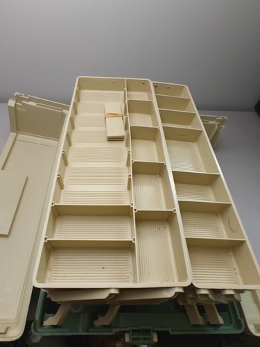 VINTAGE PLANO 8606 TACKLE BOX Large 6 Tray Excellent Made In The U.S.A 11x11x17" - Picture 6 of 24