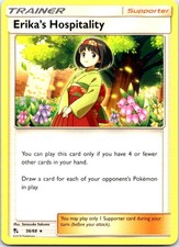 Erika's Hospitality 56/68 Rare Hidden Fates Pokemon Near Mint
